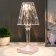 Table lamp 16862/1PR LED 0.8W 4000K USB AKB transparent 12x12x26 cm Risalux