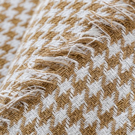 Roman plaid 140x200cm, mustard, 80% HL, 20% PE, 320 g/m-2