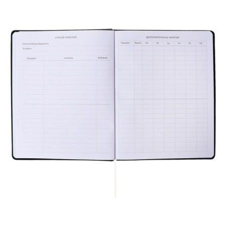 Universal diary for grade 1-11 Morning, integral cover, artificial leather, silkography, liesse, 80 g/m2-5