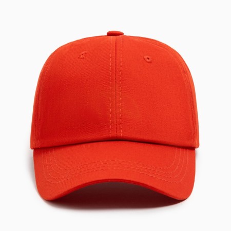 Caps female plain minaku orange color, river 58-2