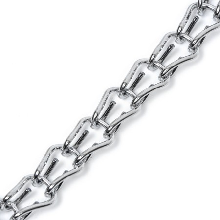 Collar - a noose with a sign for engraving, weaved, 40 cm, wire thickness 2 mm-3