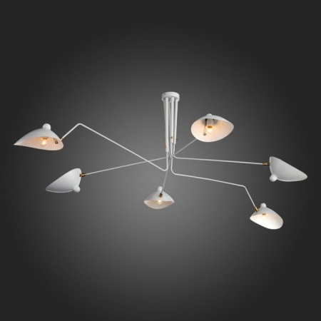 Ceiling Ceiling ST LUCE. SL305.502.06. SPRUZZO. 6x60 watts, E27, 180x180x54 cm, white color-16