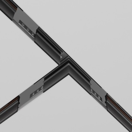 Connector T-shaped Exign built under GCL 9.5 mm, black-3