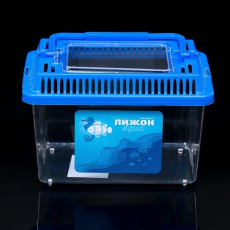 Rectangular carrying, 13.5 x 9.3 x 10 cm, blue-1