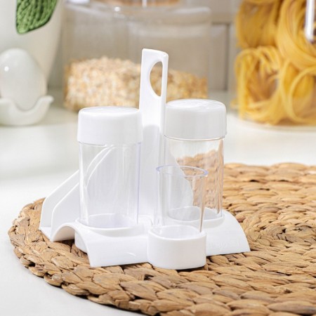 Set for spices "Rondo. Present ", 3 pcs on a stand with a napkin.-1