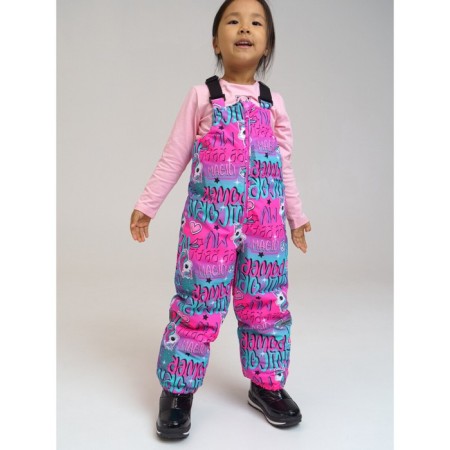 Winter kit for girls: jacket and semi -combineson, height 104 cm