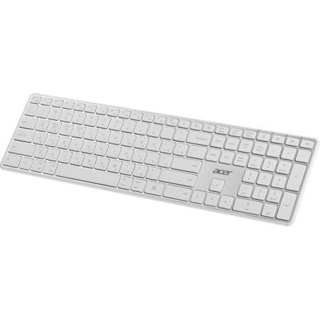 Keyboard Acer OKR301 White/silver USB wireless BT/Radio Slim Multimedia (ZL.KBDE 106689-2