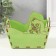 Easter "egg" ovation 15.6x10.5x1 cm, light green