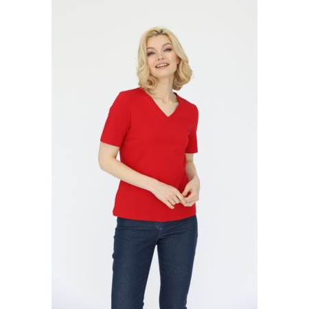 T-shirt with a V-neck, size 42-1