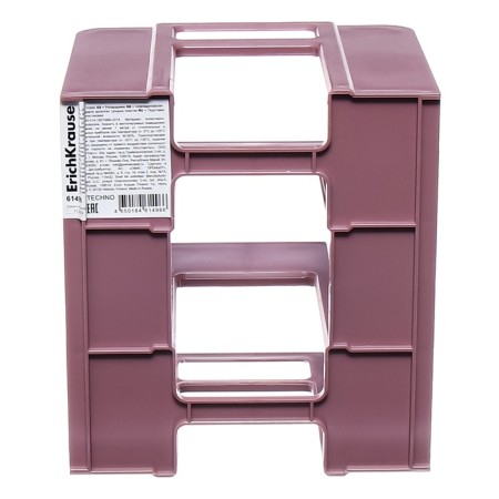 Vertical papers, 3 compartments, Erichkrause "Techno Manga", pink-3