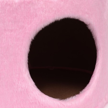 House for cats with a claw of a round, jute, 35 x 35 x 64 cm, pink-6