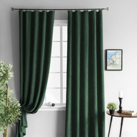 Set of curtains "Tina", size 2x200x270 cm, emerald color