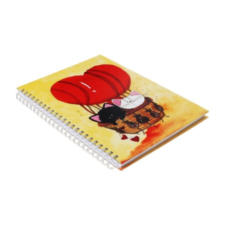 Block-wrapper A5, 60 sheets on the crest "tails", solid cover, OFSET block 100 g/m2, mix-3