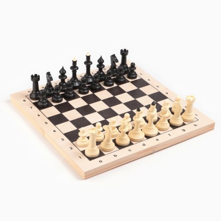 Chess Wooden Grandmaster, tournament 43 x 43 cm, King H-10 cm, pawn H-5 cm-1