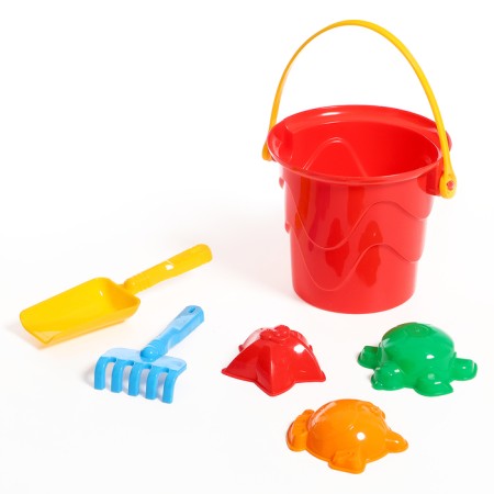 Sanding set: bucket, 3 molds, shoulder blades, rakes