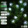 Garland “thread” 4.5 m with nozzles “heart”, IP44, dark thread, 30 LED, white glow, 2 modes, solar battery