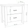 The cabinet is low, 600 × 360 × 520 mm, the color Nelson / white