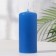 Candle - cylinder, 5x11.5 cm, 25 hours, 175 g, blue