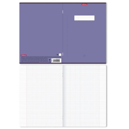 A4 notebook, 96 sheets in the Erichkrause Unicolor Bright, cover coated cardboard, offset unit, whiteness 100%, mix-4