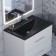Sink uperwood Foster Quartz 70 cm, quartz, black matte, coal