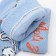 Socks children's bunny, blue color, size 7-8