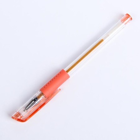A set of gel pens, 12 colors, with sparkles, with a rubber holder, in a plastic box-4