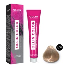 Cream-color hair Permanent Ollin Professional Color, tone 11/26 Special blond pink, 100 ml