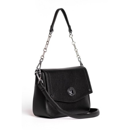 Cross-Body Bag, eco-leather, Ludor black, 23x8x19 cm-1