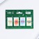 A set of magnetic bookmarks 4 pieces on the School substrate