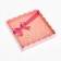 Cookie box, "pink bow" 18 x 18 x 3