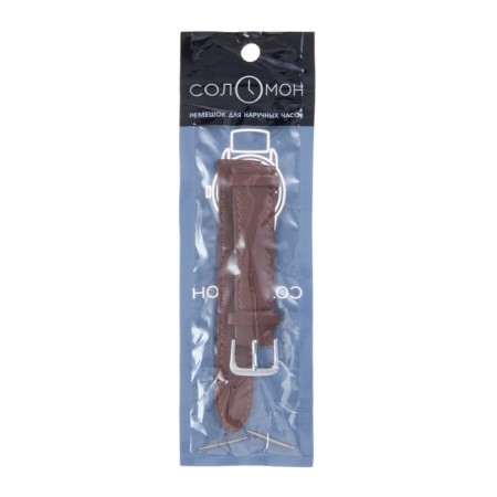 Solomon watch strap, 18 mm, genuine leather, L-20 cm, brown-3