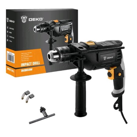 Shock drill DEKO DKID850W, 850 W, 2800 rpm, 48000 beats/min, 25 HM, 1.5-13 mm, reverse