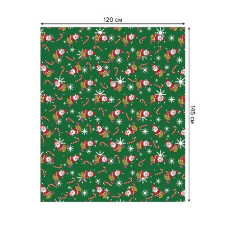 The tablecloth “Santa Klaus in a dream”, rectangular, Saten, size 120x145 cm-1
