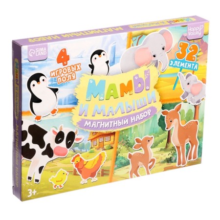 Magnetic set "Mom and kids"-12