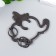Keychain-key a metal "Elephant with wings" enamel 4.5x5.5 cm