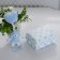 Baby plaid with a toy, size 90x120 cm, blue color