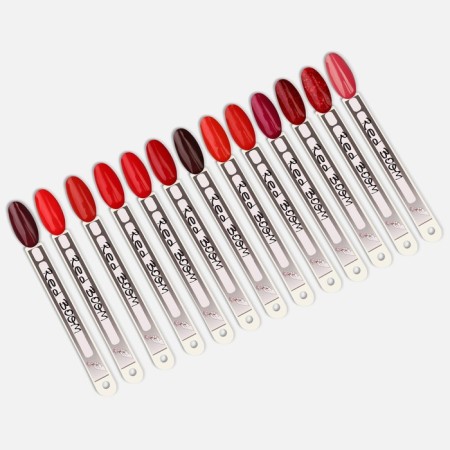 Gel nail polish "Red Boom", with sparkles, 3 phase, 8 ml, led/uv, color (85)-6