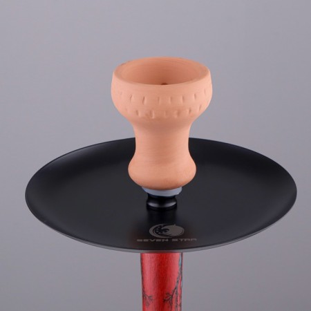 Hookah "7star", 55 cm, d bowl-6 cm, one tube, red-2