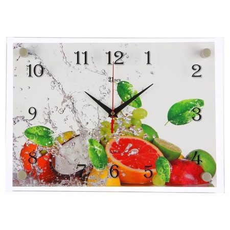 Wall clock: kitchen, "citrus", silent, 25 x 35 cm-3