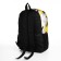 School backpack from textiles on lightning, 3 pockets, yellow color