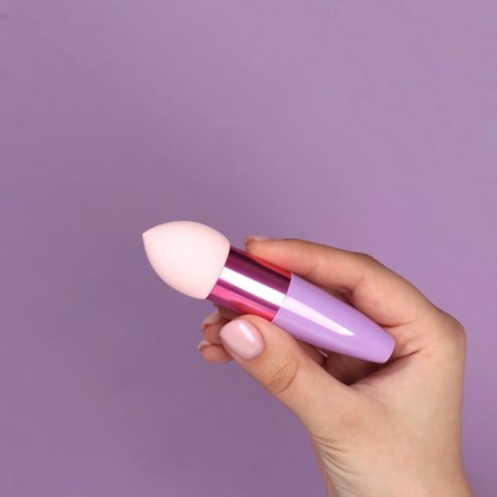 Makeup sponge with a drop “drop”, 10 × 3 cm, color mix-3