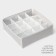 Organizer for linen 16 cells LadOM, 32x32x12 cm, beige color