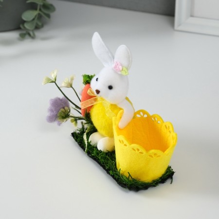 Souvenir "Bunny with carrots near the basket" 5x11.5x13.5 cm-4