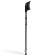 Folding chair on a metal frame, black color