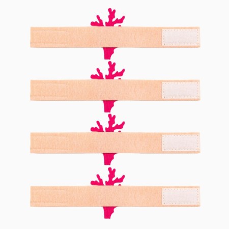 A set of decorative rings "Sea Love" - ​​4 pcs, 100% p/e, felt-4