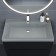 Sink uperwood Classic Quartz 80 cm, quartz, gray matte, platinum