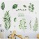 Sticking plastic interior color "watercolor green leaves" 40x60 cm