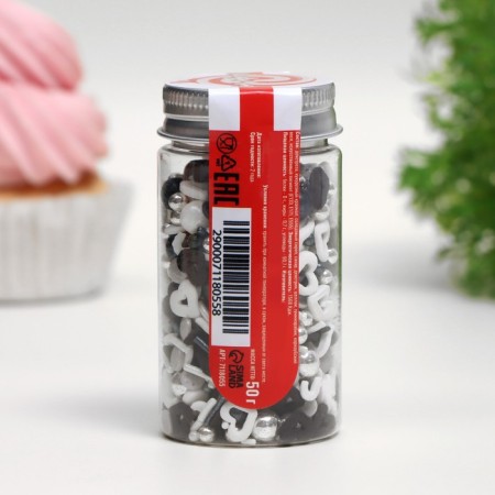 Confectionery Sprinking "Sparking Silver", 50 g-2