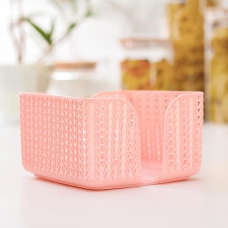 Napkin "knitting", pink color-1