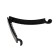 Banana for the hair "Classic" straight, 10 cm, black